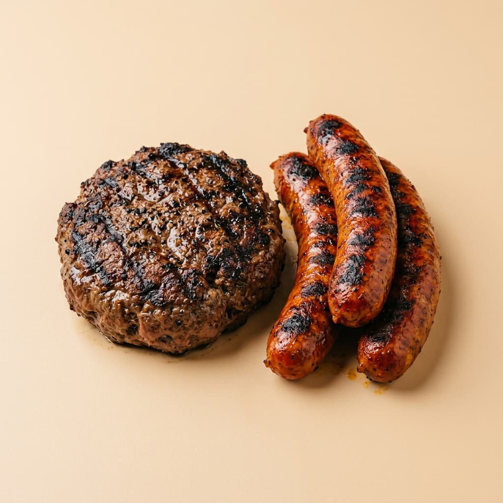 Panuozzo Mexicano (steak haché + merguez)